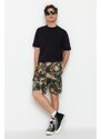 Trendyol Men's Multicolored Cargo Gabardine Shorts