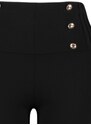 Trendyol Curve Black Button Detailní pletené legíny