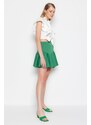 Trendyol Green With Frilled SkirtHigh Waist Scuba Flexible Knitted Skirt With Shorts