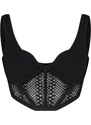 Trendyol Black Crop Knitted Bustier