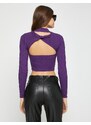 Koton Crop Sweater Poloviční rolák