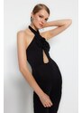 Trendyol Black Knitted Accessory Jumpsuit