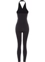 Trendyol Black Knitted Accessory Jumpsuit