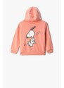 Koton Baby Boy Cotton Long Sleeve Snoopy Printed Licensed Hooded Sweatshirt 3smb10092tk