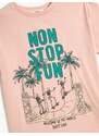 Koton T-Shirt Short Sleeve Crew Neck Printed Cotton