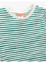 Koton Striped Basic T-Shirt Short Sleeve Crew Neck Cotton