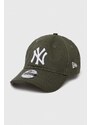 Bavlněná baseballová čepice New Era NEW YORK YANKEES zelená barva