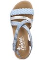 Nebesky modré sandálky Rieker V4663-12 modrá