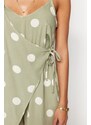 Trendyol Polka Dot Tie Woven Jumpsuit