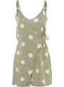 Trendyol Polka Dot Tie Woven Jumpsuit