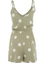 Trendyol Polka Dot Tie Woven Jumpsuit