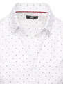 BASIC Bílá pánská vzorovaná košile Bílá