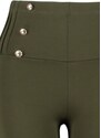 Trendyol Curve Khaki Button Detailed Knitted Leggings