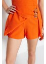 Trendyol Orange Mini Short Skirt with Belt Detail Woven Jumpsuit