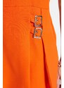 Trendyol Orange Mini Short Skirt with Belt Detail Woven Jumpsuit