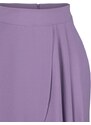 Trendyol Lilac Pleat Detailed Crepe Knitted Shorts Skirt