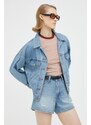 Džínová bunda Levi's dámská, přechodná, oversize, A1743.0020-MedIndigoW