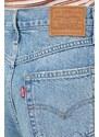 Džínové šortky Levi's dámské, hladké, high waist, A4695.0001-LightIndig