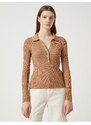 Koton Polo Neck Knitwear Sweater Ribbed Slim Fit