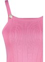 Trendyol Pink Thin Knitwear Blouse with Buttons