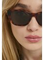 Sluneční brýle Moschino dámské, hnědá barva