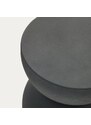 Černý kovový odkládací stolek Kave Home Rachell 30,5 cm