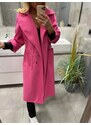 Růžový jarní kabát