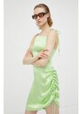 Šaty Résumé zelená barva, mini