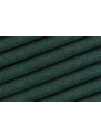 Zelená látková trojmístná pohovka MICADONI Karoo 224 cm s černou podnoží