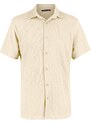 Trendyol Stone Regular Fit Short Sleeve Textured Knitted Shirt