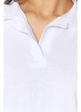 Trendyol White 100% Cotton Crop Polo Neck Knitted T-Shirt
