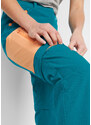 bonprix Funkční kalhoty s odnímatelnými nohavicemi, rovný střih, voděodolné Petrolejová