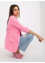 ITALY MODA RŮŽOVÉ ELEGANTNÍ SAKO -PINK Růžová