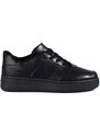 Shelvt black sports shoes with thick soles