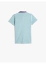 Koton Polo-Neck T-Shirt Short Sleeved One Pocket Detailed Cotton.