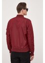 Bomber bunda Alpha Industries vínová barva, přechodná, 191103.184-Burgundy