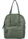 Turbo bags Moderní dámský látkový kabelko batoh Anita, zelená