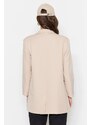 Trendyol Beige Buttoned Blazer Woven Lined Jacket