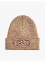 Koton Beanie Fold Detail with Embroidered Text.