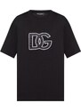 DOLCE & GABBANA Embroidered Logo Black tričko