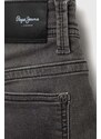 Dětské riflové kraťasy Pepe Jeans šedá barva, nastavitelný pas
