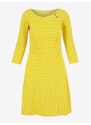 Žluté dámské vzorované šaty Blutsgeschwister - Dámské