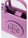 Kabelka Tory Burch Ella Bio Mini Tote- Bright Amethyst fialová barva