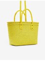 Žlutá dámská kabelka Desigual Basket Braided Zaire - Dámské