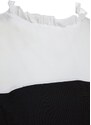 Trendyol Black Mini Woven Ecru Collar Detailed Woven Dress