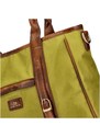 MINISSIMI Dámská látková taška s kapsou na přední straně Elda, zelená