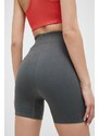 Tréninkové šortky Calvin Klein Performance Essentials zelená barva, hladké, high waist