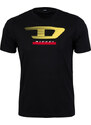 Černé tričko Diesel s natištěným logem