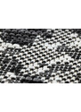 Dywany Łuszczów Kusový koberec Sion Sisal Snake`s skin 22162 ecru/black – na ven i na doma - 80x150 cm