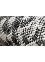 Dywany Łuszczów Kusový koberec Sion Sisal Snake`s skin 22162 ecru/black – na ven i na doma - 80x150 cm